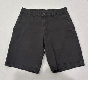 Old‎ Navy Men Slim Built In Flex Charcoal Gray Chino Flat Front Shorts Size 30